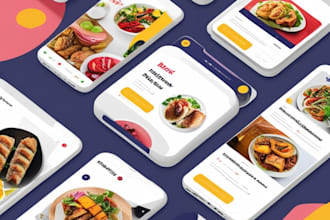 design, build beautiful flutter front end UI for mobile apps