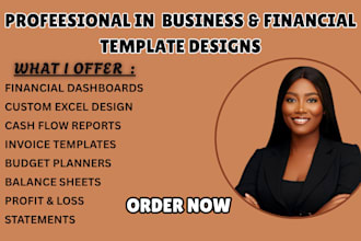 design business templates like invoices, balance sheets, or financial statements