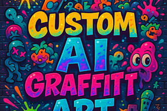 create a custom graffiti name tag in digital art style