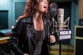 be your female singer, metal, rock, pop, custom , acoustic and country song