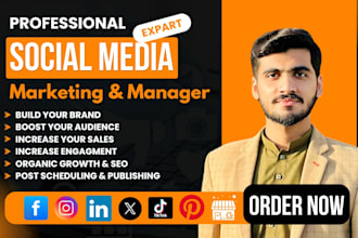 create and manage your  social media content for facebook, instagram, linkedin