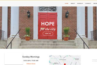 design a modern and responsive church website with wordpress