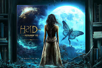 design unique fantasy, sci fi, horror book cover and cover