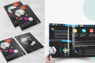 design a technology, threat, cybersecurity brochure, security flyer in 3 hour