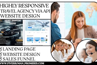 travel agency website, automated booking via amadeus API, travel agent website