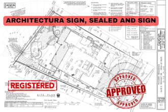 review, sign and stamp hvac, mep architectural drawing ,drainage for city permit