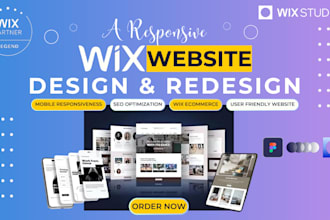 do wix website redesign, wix website design, wix ecommerce store, wix SEO