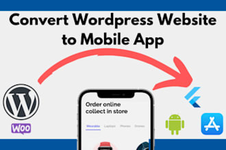 convert website to android app and ios app