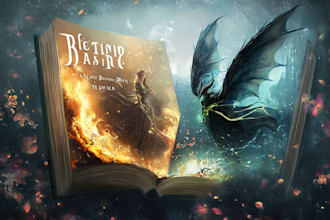 design fantasy book cover or ebook cover