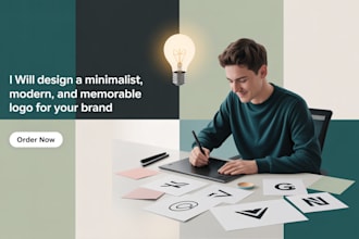 design a minimalist, modern, and memorable logo for your brand