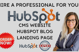 design or migrate website on hubspot cms custom modules landing page blogs seo
