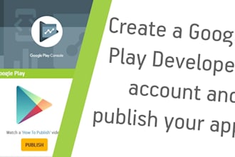 publish your app on my old google play console account and IOS developer