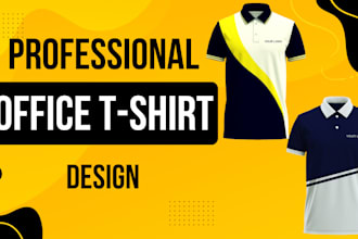 design professionally office t shirts with your company logo