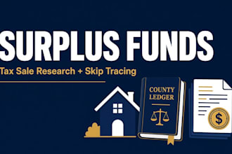 research tax sale surplus funds and locate the claimant