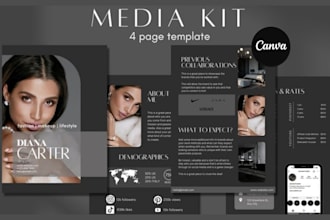 design epk, media kit, press kit, speaker kit, one sheet, one pager for artist