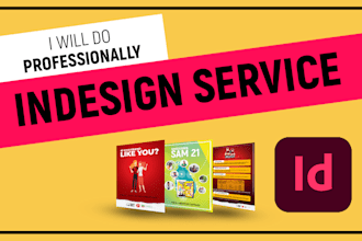 do any kind of adobe indesign service