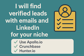 build niche b2b lead lists with verified contact info
