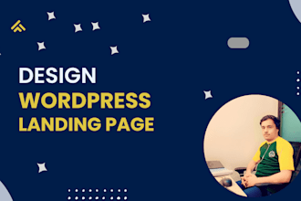 design wordpress landing page