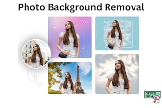 professional background removal with custom design