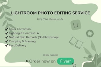 edit photos with lightroom for a stunning look