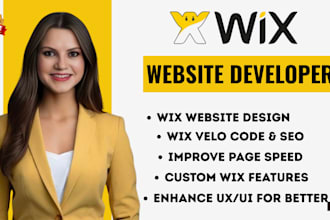 build wix website redesign wix website custom features velo code