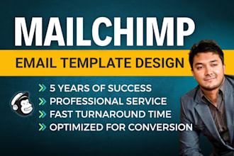 design professional mailchimp email newsletter template