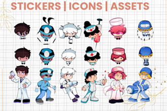 make stickers, icons or 2d game assets for your projects