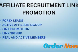 promote your referral link affiliate link to targeted audience and real signup