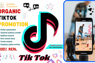 be a tiktok management expert and grow your account with real organic followers