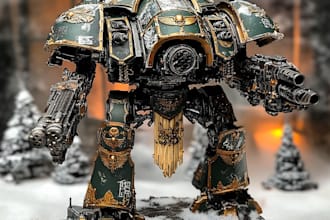 paint warhammer 40k, space marine portrait art