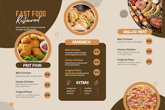 design food flyer, restaurant menu, digital menu, food menu, food poster design