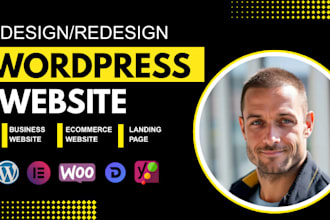 develop wordpress website design with elementor pro, acf, wordpress blog website