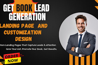 create a high converting book lead generation landing page, facebook ads leads