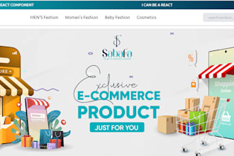 create responsive ecommerce store with admin panel