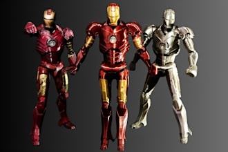 3d articulated figure, 3d action figure, 3d custom sonic bjd dummy 13 figures