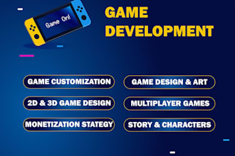 make full game creation, game development, roblox game, unity games, game app