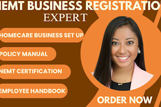 setup daycare nemt home healthcare business develop policy and procedures manual