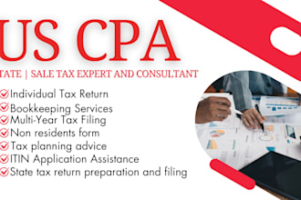 prepare, amend and e file US individual and business tax returns