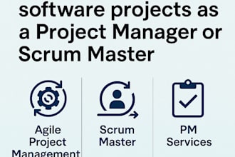 manage agile project and do scrum for e2e software delivery