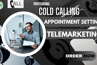 cold call your data and help you get sales, be your appointment setter