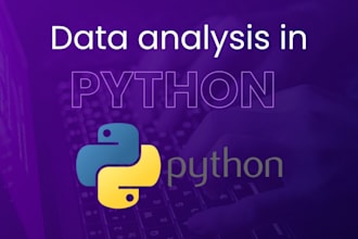 perform data analysis in python and make optimal simulations