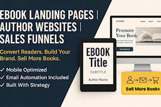 ebook landing page ebook website children book author website business website