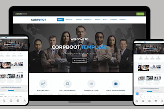build business website corporate website agency, company website using wordpress