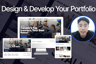do website design and development for portfolio,  business, resume