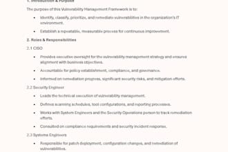 write sops and security documentation for your IT processes