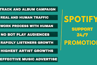 make and run organic ads for your spotify music promotion