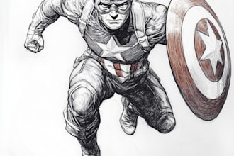 design cartoon character superhero etc from your photos