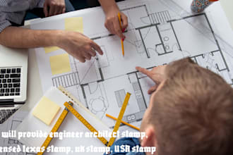 provide engineer architect stamp, licensed texas stamp, uk stamp, USA stamp
