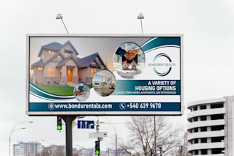 design digital billboard, signage, yard sign, and vinyl banner