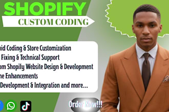 build custom shopify design, cloning, bug fixes, liquid coding